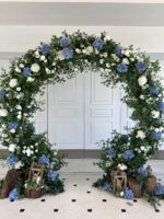 Moongate faux Flower Circle Arch