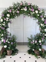 Moongate faux Flower Circle Arch - Image 5